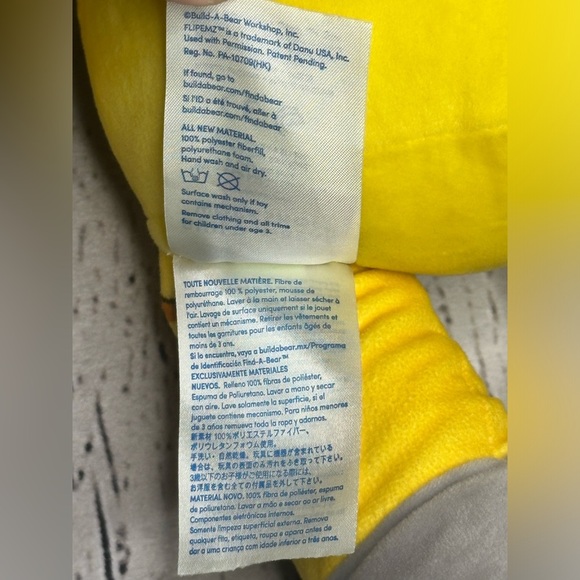 Build A Bear Transformer Bear Bumblebee Yellow Retired Rare Plush - Picture 13 of 15